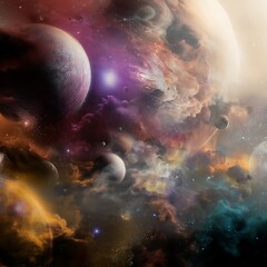 Planets and nebulae in distant universe