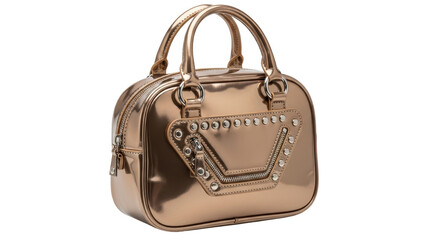 Isolated Bronze Handbag