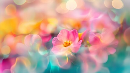 Soft, colorful flowers in a dreamy backdrop.