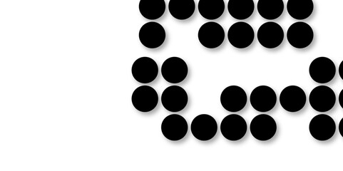 Black tiles wall. round marble textures, ball tiles. Top view pavement circle block black texture with seamless patterns floor background. Air Bubble wrap texture background. Textured Background.