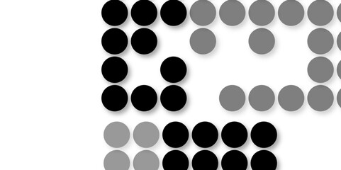 Black tiles wall. round marble textures, ball tiles. Top view pavement circle block black texture with seamless patterns floor background. Air Bubble wrap texture background. Textured Background.