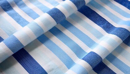 soft white and blue stripe fabric texture or background