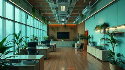 interior of modern office