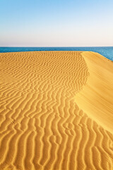 Dunes landscape, Maspalomas, Gran Canaria, Canary Islands, Spain.