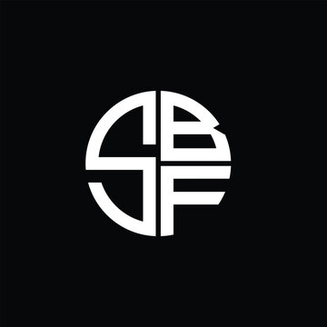 SBF logo SBF icon SBF monogram SBF letter minimalist Circle flat Unique modern abstract logo design.