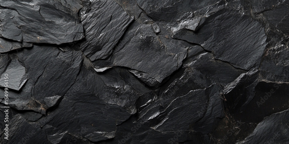 Poster dark black rock grunge texture with natural details and patterns generative ai