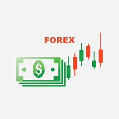 vector illustration of business graph