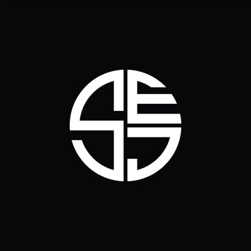 SEJ logo SEJ icon SEJ monogram SEJ letter minimalist Circle flat Unique modern abstract logo design.