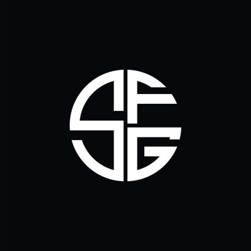SFG logo SFG icon SFG monogram SFG letter minimalist Circle flat Unique modern abstract logo design.