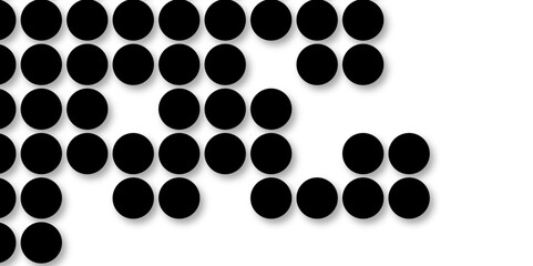 Black tiles wall. round marble textures, ball tiles. Top view pavement circle block black texture with seamless patterns floor background. Air Bubble wrap texture background. Textured Background.