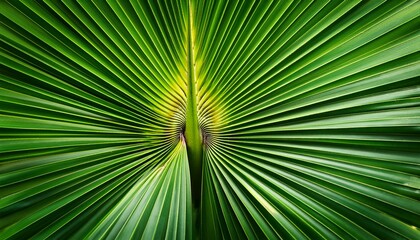 Fototapeta premium green palm leaf