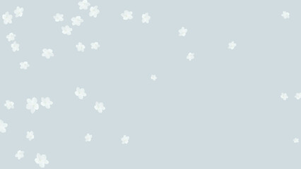 Fototapeta premium Realistic white hydrangea confetti isolated background. festive vector illustration