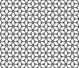 Fototapeta premium Black and white seamless abstract pattern. Background and backdrop. Grayscale ornamental design.