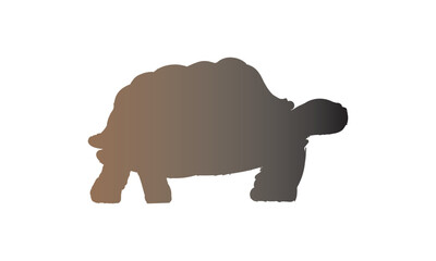 Vector Cartoon Gradient Color Turtle Design Fully Editable High Quality