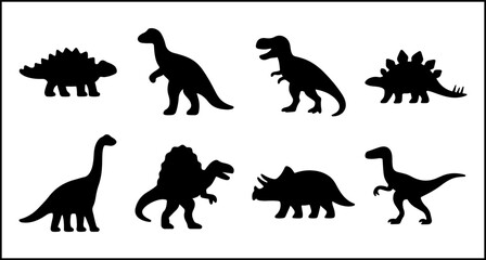 Dinosaur Silhouette Icons
