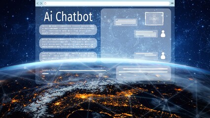 AI Virtual Assistant Artificial Intelligence Chatbot Controlled by Prompt Engineering for...