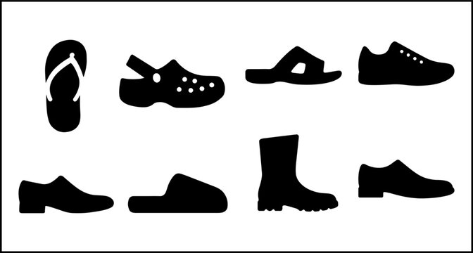 Shoe Silhouette Icons