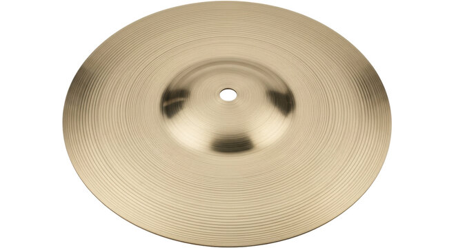 Isolated Golden Cymbal