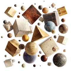 A gourmet collage of fresh spices and herbs with bread, cheese, and olives on a wooden board for an Italian appetizerA gourmet collage of fresh spices and herbs with bread, cheese, and olives on a woo