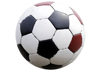 Naklejka premium A soccer ball on white background