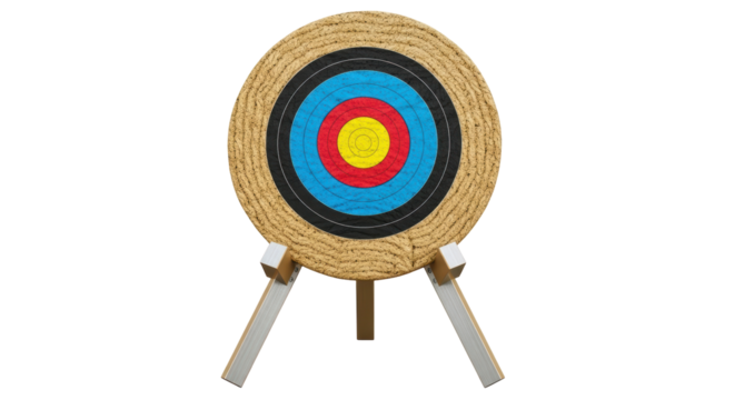 Isolated Archery Target