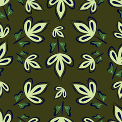 Ditsy Flowers Seamless Pattern. Fashionable print for textiles, wallpaper and packaging.
