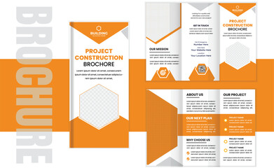 Modern Construction Brochure Template &ndash; Professional Layout for Building and Engineering Services