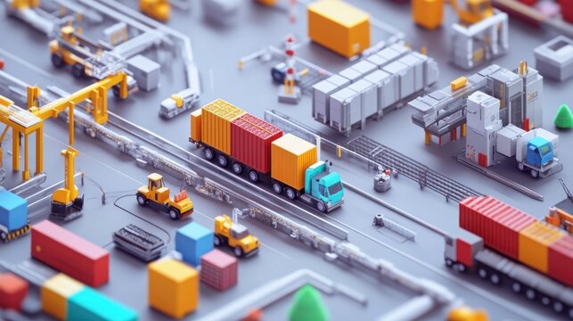 Industrial Port Complex - Powered by Adobe