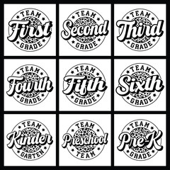Stylish Leopard Print Grade School Team Logos First through Sixth Grade plus Preschool and Kindergarten