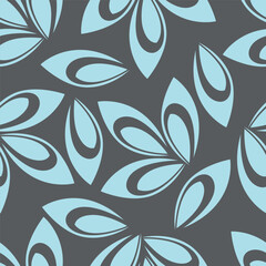 Cute vector floral seamless pattern. Colorful flowers background. Trendy repeat texture for fashion print, wallpaper or fabric.