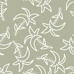 Ditsy Flowers Seamless Pattern. Fashionable print for textiles, wallpaper and packaging.
