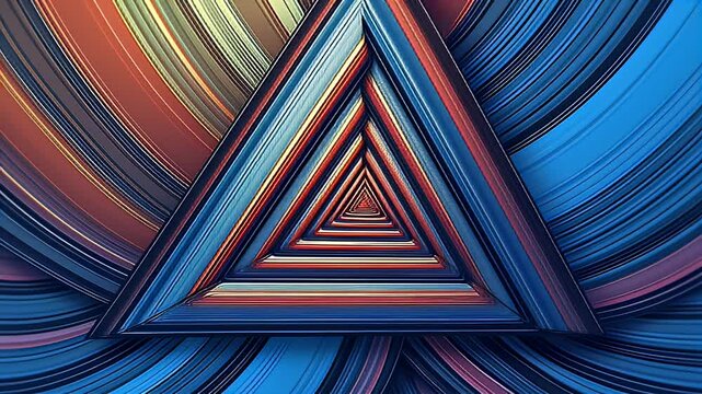 Geometric optical illusion known as the Penrose triangle