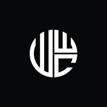 WWC logo WWC icon WWC monogram WWC letter minimalist Circle flat Unique modern abstract logo design.