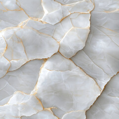 Elegant white marble with golden veins and smooth texture
