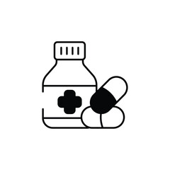 medicine icon design with white background stock illustration
