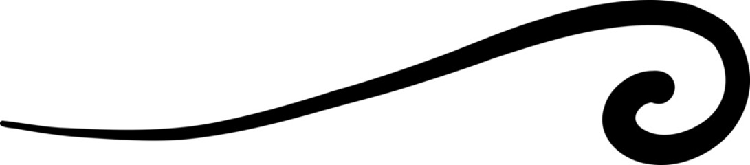 Heavy Curved Swash With Bulb Ending