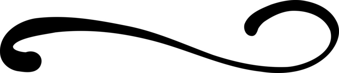 Looping Crossover Swirl Accent Stroke