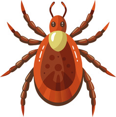 vector illustration of a Tick