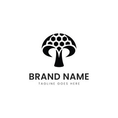 Stylized logo featuring a tree design with honeycomb patterns, representing sustainability and nature with a modern twist.