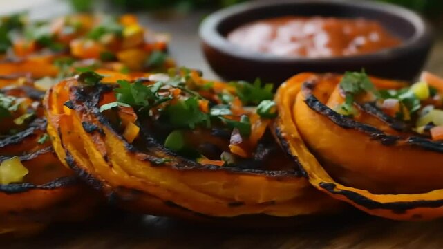 Grilled Butternut Squash Spirals.