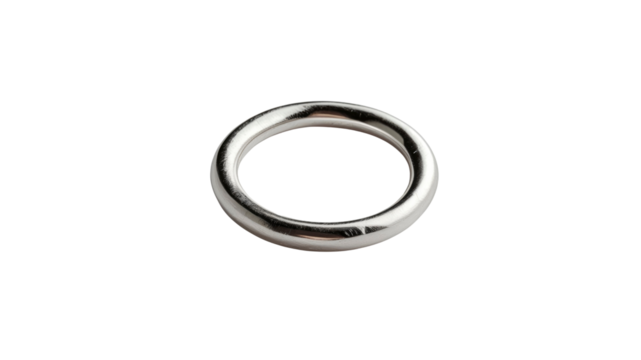 Polished Metal Ring, Round Metal Loop, Circular Metal Hardware