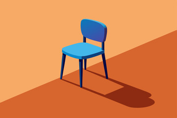Obraz premium orange and blue chairs