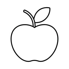 Apple line vector icon