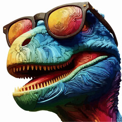 
the face of a stylish and fun dinosaur 42 © Wolney