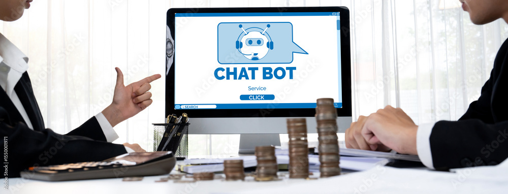 Poster chatbot software application for brisk online business that automatically reply to customer question