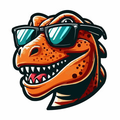 
the face of a stylish and fun dinosaur 26 © Wolney