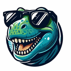 
the face of a stylish and fun dinosaur 19 © Wolney