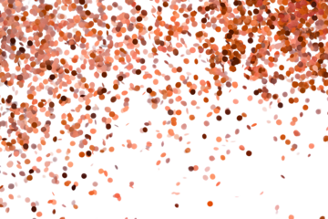 Abstract orange and brown confetti explosion