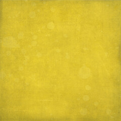 Warm yellow textured background with soft grunge marks and subtle faded spots, vintage abstract surface ideal for posters, scrapbooking, invitations, overlays, and graphic design projects.