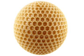 Honeycomb sphere, abstract texture background